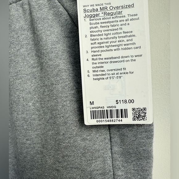 NWT - Lululemon Scuba Mid-Rise Oversized - Picture 12 of 16